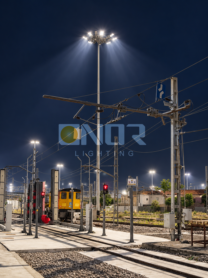 500W LED floodlight for spain-valencia-railway-high-mast-led-lighting-project (4)