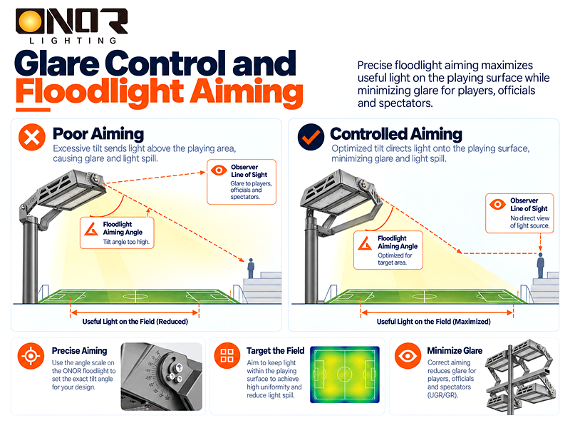 Football Field Lighting Design Lux Uniformity Glare and Pole Layout Explained (7)