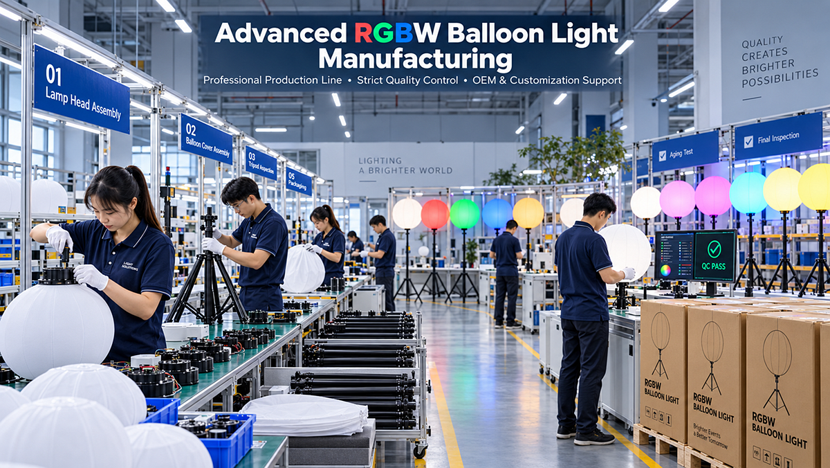 Production of RGBW LED balloon light