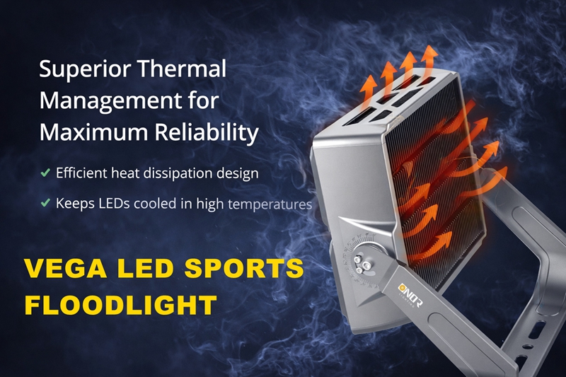 VEGA LED sports floodlight heat dissipation