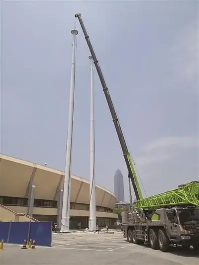 high mast for sports stadium
